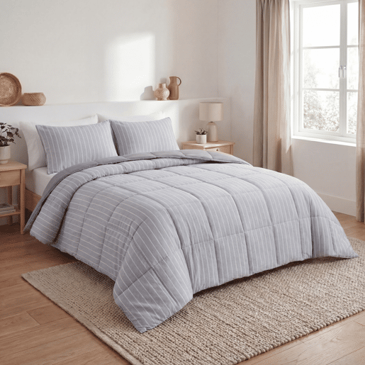 Colcha OSLO cama 150cm cor cinza