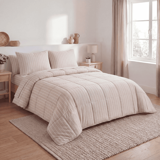 Colcha OSLO cama 150cm cor bege