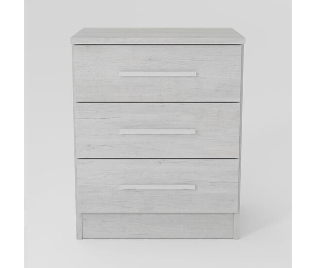 Mesita dream 3 cajones 56x45x36cm gris claro