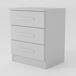 Mesita DREAM 3 cajones 56x45x36 cm Mesita DREAM 3 cajones 56x45x36 cm Blanco