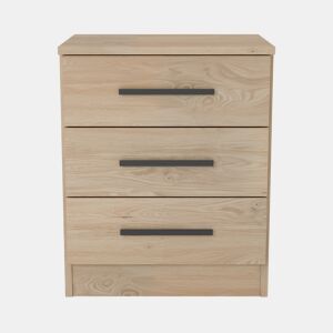 Mesa de cabeceira DREAM 3 gavetas 56x45x36cm sonoma