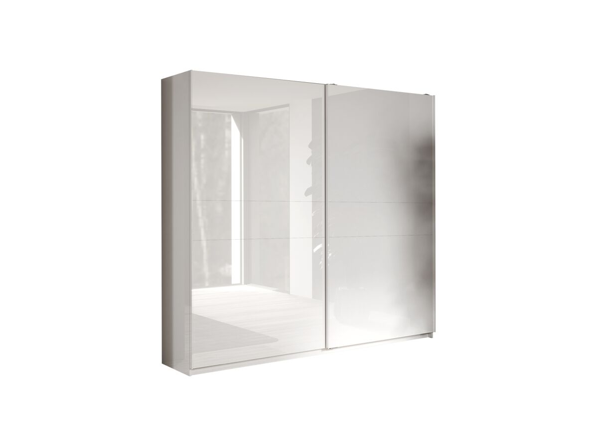 Armario swing puertas correderas 257x232cm lacado blanco
