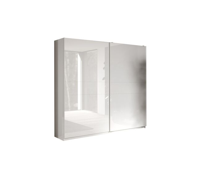 Armario swing puertas correderas 257x232cm lacado blanco