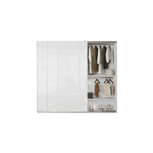 Roupeiro SWING portas deslizantes 257x232cm branco