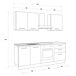 Cocina GILDA 2.0 izquierda Cocina GILDA 2.0 izquierda Gris Claro/ Madera Gris