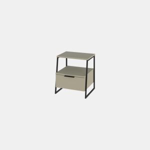 Mesa de cabeceira VELIA 50x45x40cm verde e preto