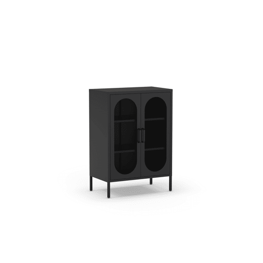Aparador DIORA 100x70x40cm 2 portas preto