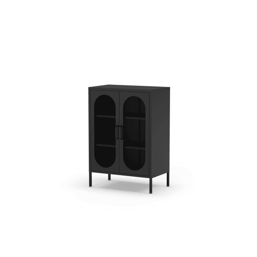 Aparador DIORA 100x70x40cm 2 portas preto