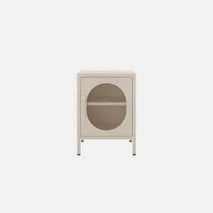 Mesa de cabeceira DIORA 60x40x35cm 1 porta creme