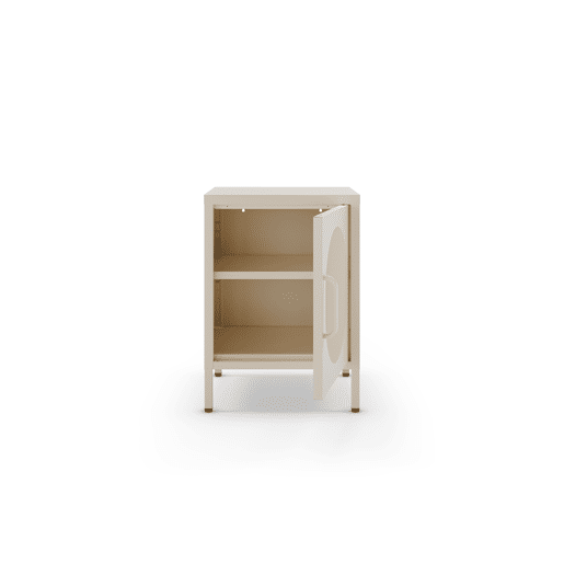 Mesa de cabeceira DIORA 60x40x35cm 1 porta creme