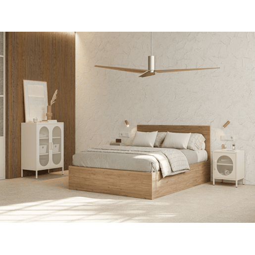 Mesa de cabeceira DIORA 60x40x35cm 1 porta creme