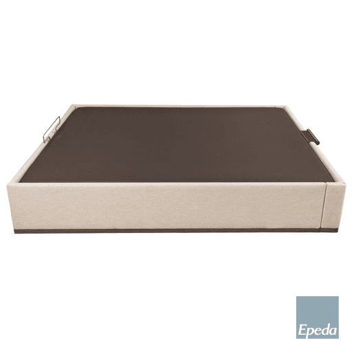 Sommier 1 tampa elétrico 140x200 aspen branco NICE EPEDA