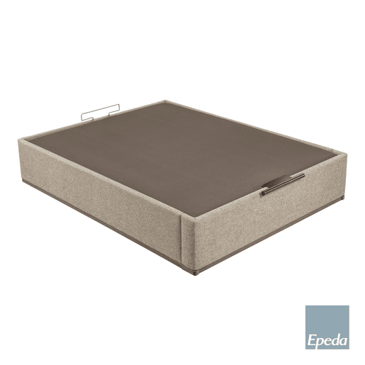 Sommier 1 tampa elétrico 135x190 ash bege NICE EPEDA