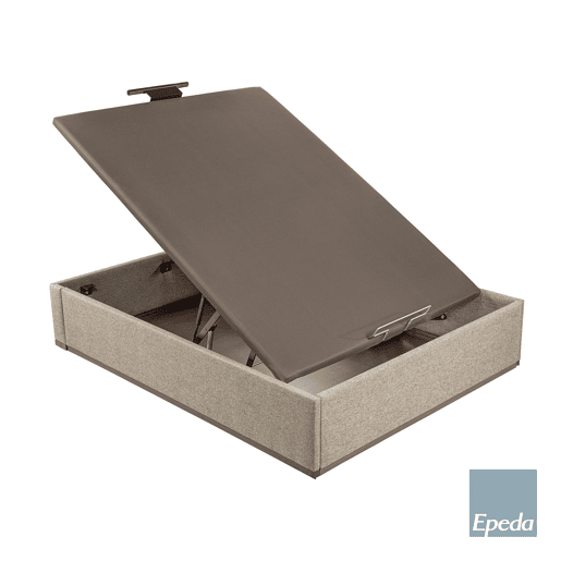 Sommier 1 tampa elétrico 135x190 ash bege NICE EPEDA