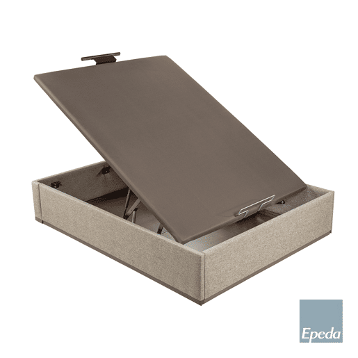 Sommier 1 tampa elétrico 150x190 ash bege NICE EPEDA