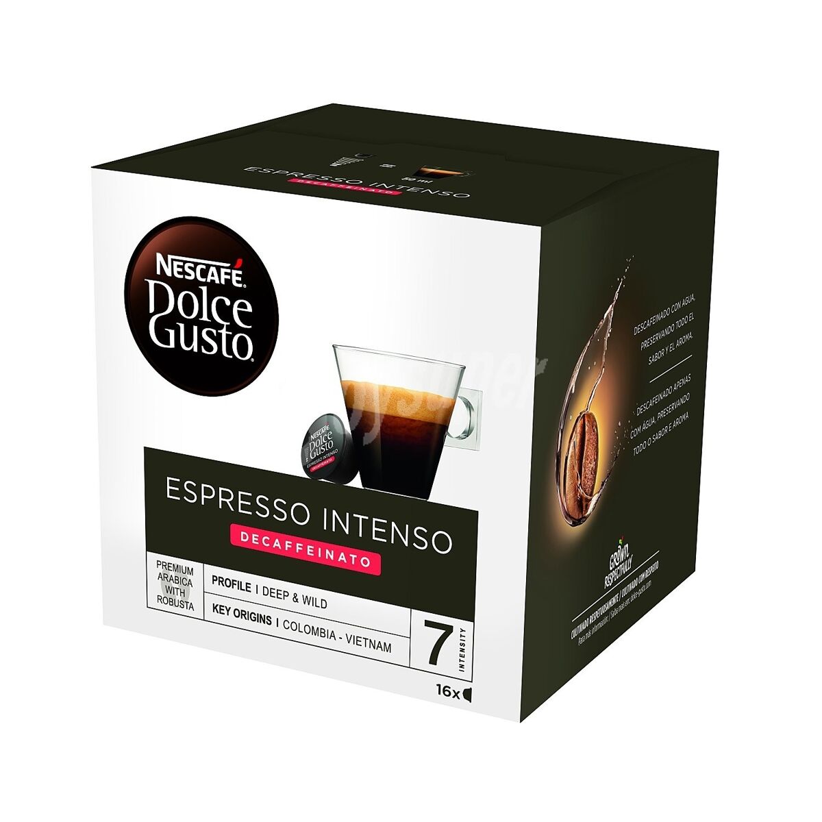 Cápsula café DOLCEGUSTO intenso descafeinado