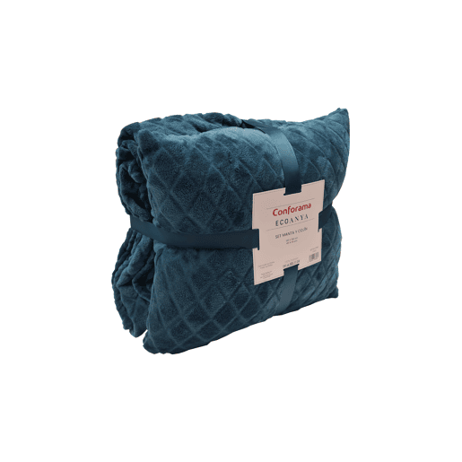 Manta 120x150cm e almofada 45x45cm GIA cor verde