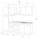 Cocina GILDA 2.0 derecha Cocina GILDA 2.0 derecha Gris Claro/ Madera Gris