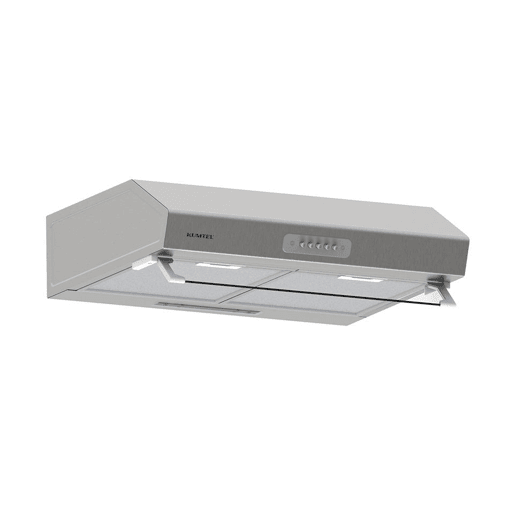 Cozinha com eletrodomésticos GILDA 2.0 270cm esquerda madeira e cinza claro
