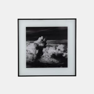 Quadro preto e branco AYLA moldura de vidro 30cm