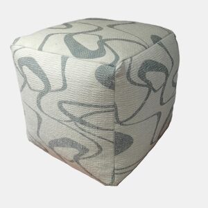 Puff KARAUH medidas 45x45cm cor cinza