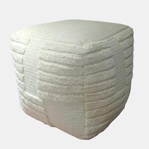Puff MEDAK medidas 45x45cm cor bege