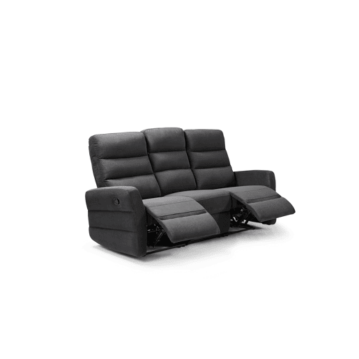 Sofá 3 lugares relax manual ZEUS cor cinza