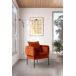 Sillón ARUNI tapizado en tela Sillón ARUNI tapizado en tela Naranja