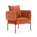 Sillón ARUNI tapizado en tela Sillón ARUNI tapizado en tela Naranja