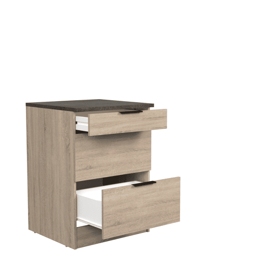 Móvel inferior FUMAY 60cm com gaveta e 3 portas