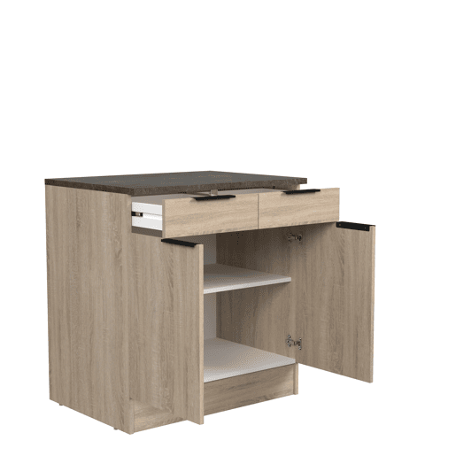 Móvel inferior FUMAY 80cm com uma gaveta e duas portas