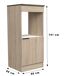 Módulo media columna FUMAY de 60cm para encastar horno Módulo media columna FUMAY de 60cm para encastar horno Roble