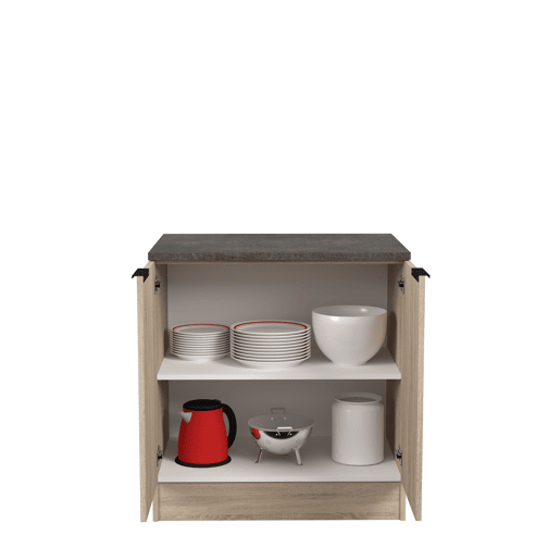 Móvel inferior FUMAY de 80cm com 2 portas