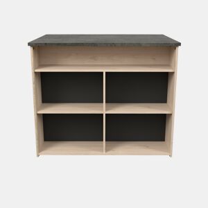 Ilha central FUMAY de 109,4cm com 4 nichos
