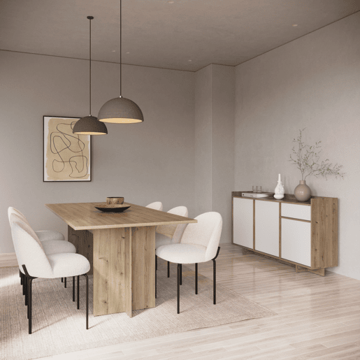 Mesa de jantar extensível 160cm CLAP