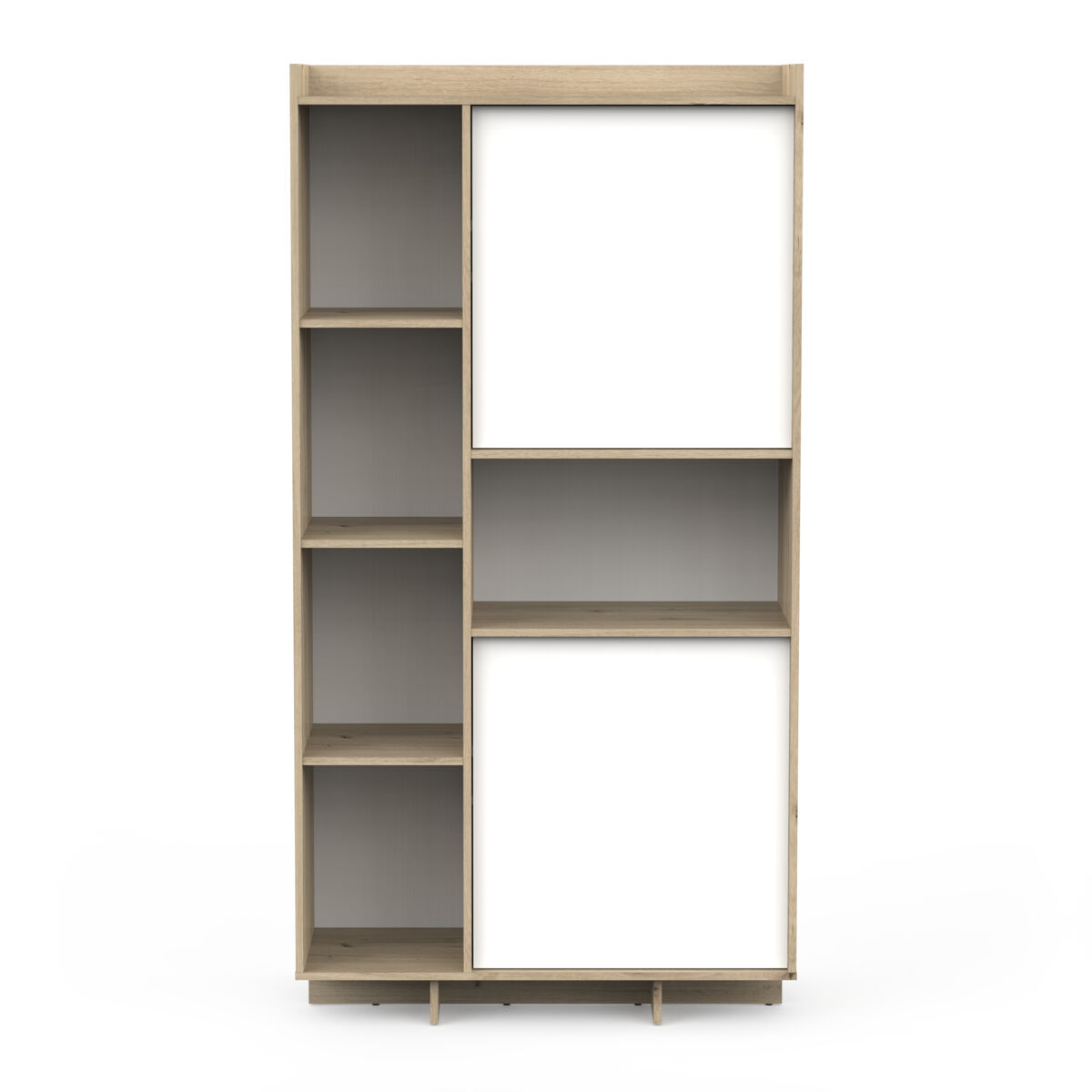 Vitrina 2 puertas y 4 estantes clap