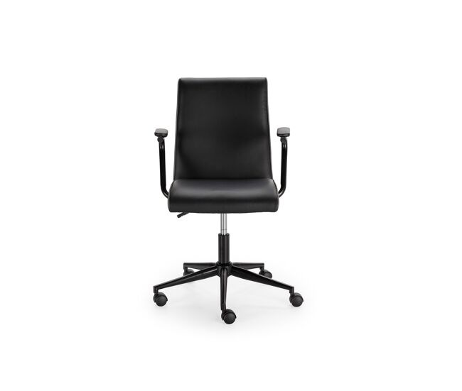 Silla de escritorio AREN color negro y ribete gris oscuro