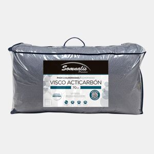 Pack de 2 almofadas VISCO ACTI CARBON 60cm