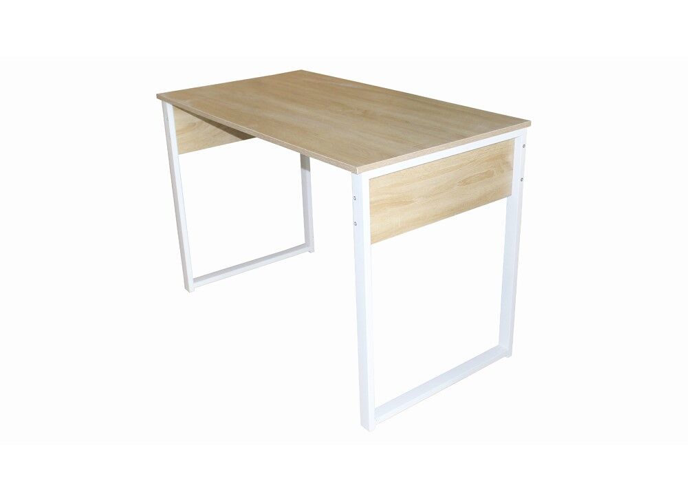 Mesa escritorio EGO color madera y blanco 110x75x60cm
