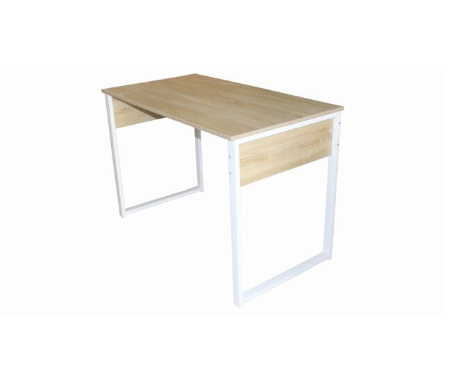 Mesa escritorio ego color madera y blanco 110x75x60cm