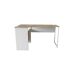 Mesa escritorio HUGO con 2 cajones y pasacables 144x122x50cm Mesa escritorio HUGO con 2 cajones y pasacables 144x122x50cm Blanco