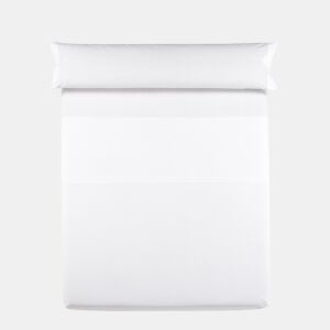 Lençol de cima VICTORIA 100% algodão para cama 135cm cor branca