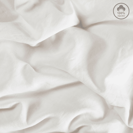 Lençol de cima VICTORIA 100% algodão para cama 180cm cor branca