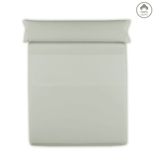 Lençol de cima VICTORIA 100% algodão para cama 90cm cor verde