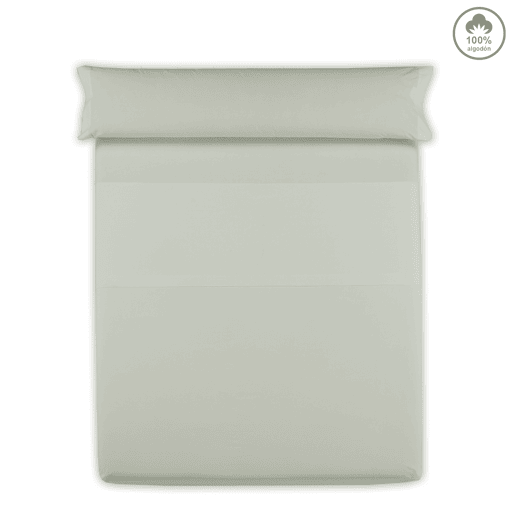 Lençol de cima VICTORIA 100% algodão para cama 180cm cor verde