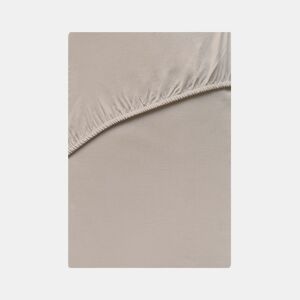 Lençol de baixo VICTORIA 100% algodão para cama 135cm cor terra