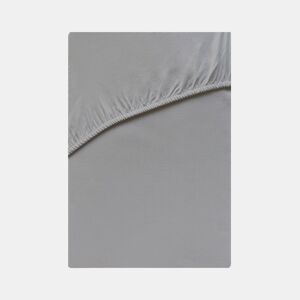 Lençol de baixo VICTORIA 100% algodão para cama 135cm cor cinza
