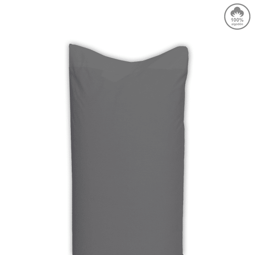 Fronha VICTORIA 100% algodão cama 90cm cor antracite