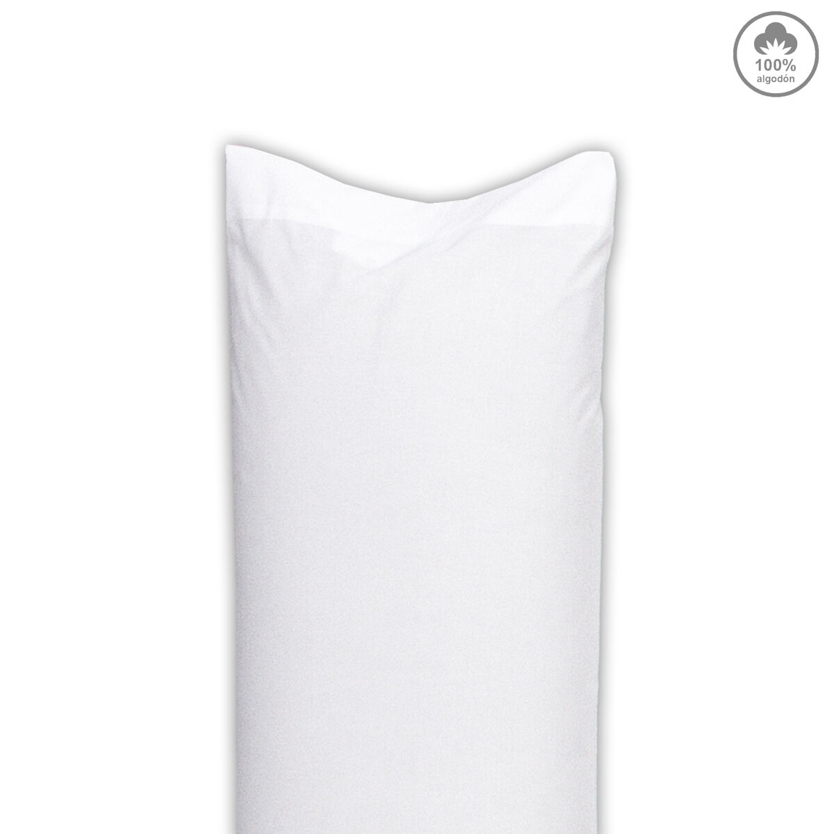 Funda almohada victoria 100% algodón 48x85cm color blanco