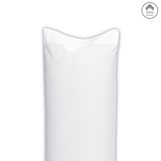 Fronha de almofada VICTORIA 100% algodão 48x85cm cor branco